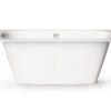 Sisseehitatav kivivann PAA SMART 150 D 150×75 cm, ümar nurk D, läikiv kivimass PAA SMART 150 D Einbau-Badewanne aus Mineralguss 150x75 cm, abgerundete Ecke D, glänzend