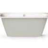 Sisseehitatav kivivann PAA SMART 150 D 150×75 cm, ümar nurk D, läikiv kivimass 7 PAA SMART 150 D Einbau-Badewanne aus Mineralguss 150x75 cm, abgerundete Ecke D, glänzend – 7