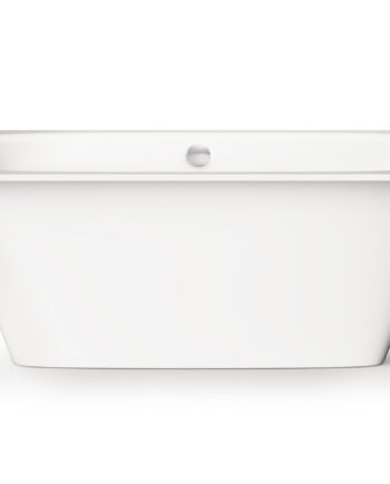 PAA SMART 160 AD Einbau-Badewanne aus Mineralguss 160x75 cm, abgerundete Ecken A und D, glänzend