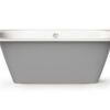 Sisseehitatav kivivann PAA SMART 160 AD 160×75 cm, ümarad nurgad A ja D, läikiv kivimass 6 PAA SMART 160 AD Einbau-Badewanne aus Mineralguss 160x75 cm, abgerundete Ecken A und D, glänzend – 6