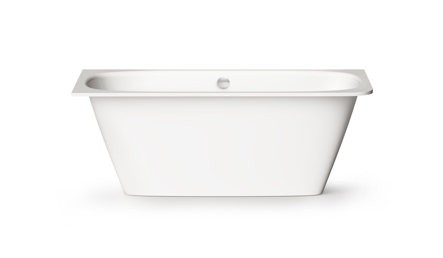 PAA SMART 160 D Einbau-Badewanne aus Mineralguss 160x75 cm, abgerundete Ecke D, glänzend