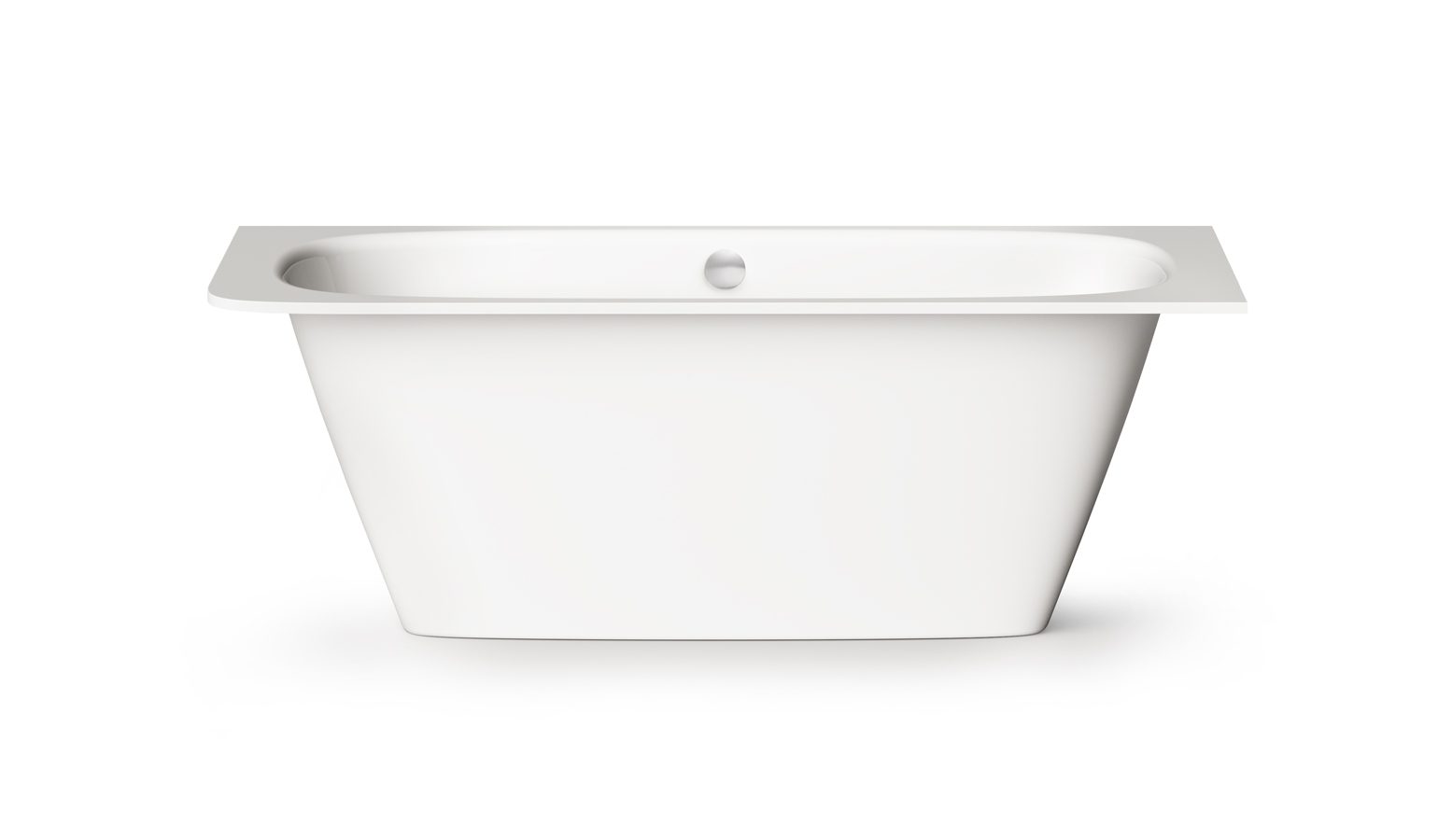 PAA SMART 170 A Einbau-Badewanne aus Mineralguss 170x75 cm, abgerundete Ecke A, glänzend