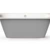 Sisseehitatav kivivann PAA SMART 170 D 170×75 cm, ümar nurk D, läikiv kivimass 6 PAA SMART 170 D Einbau-Badewanne aus Mineralguss 170x75 cm, abgerundete Ecke D, glänzend – 6