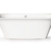 Bath Perla design images on white background PAA SMART 180 A Einbau-Badewanne aus Mineralguss 180x75 cm, abgerundete Ecke A, glänzend