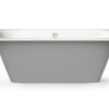 Bath Perla design images on white background PAA SMART 180 A Einbau-Badewanne aus Mineralguss 180x75 cm, abgerundete Ecke A, glänzend – 6