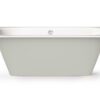 Bath Perla design images on white background PAA SMART 180 A Einbau-Badewanne aus Mineralguss 180x75 cm, abgerundete Ecke A, glänzend – 7