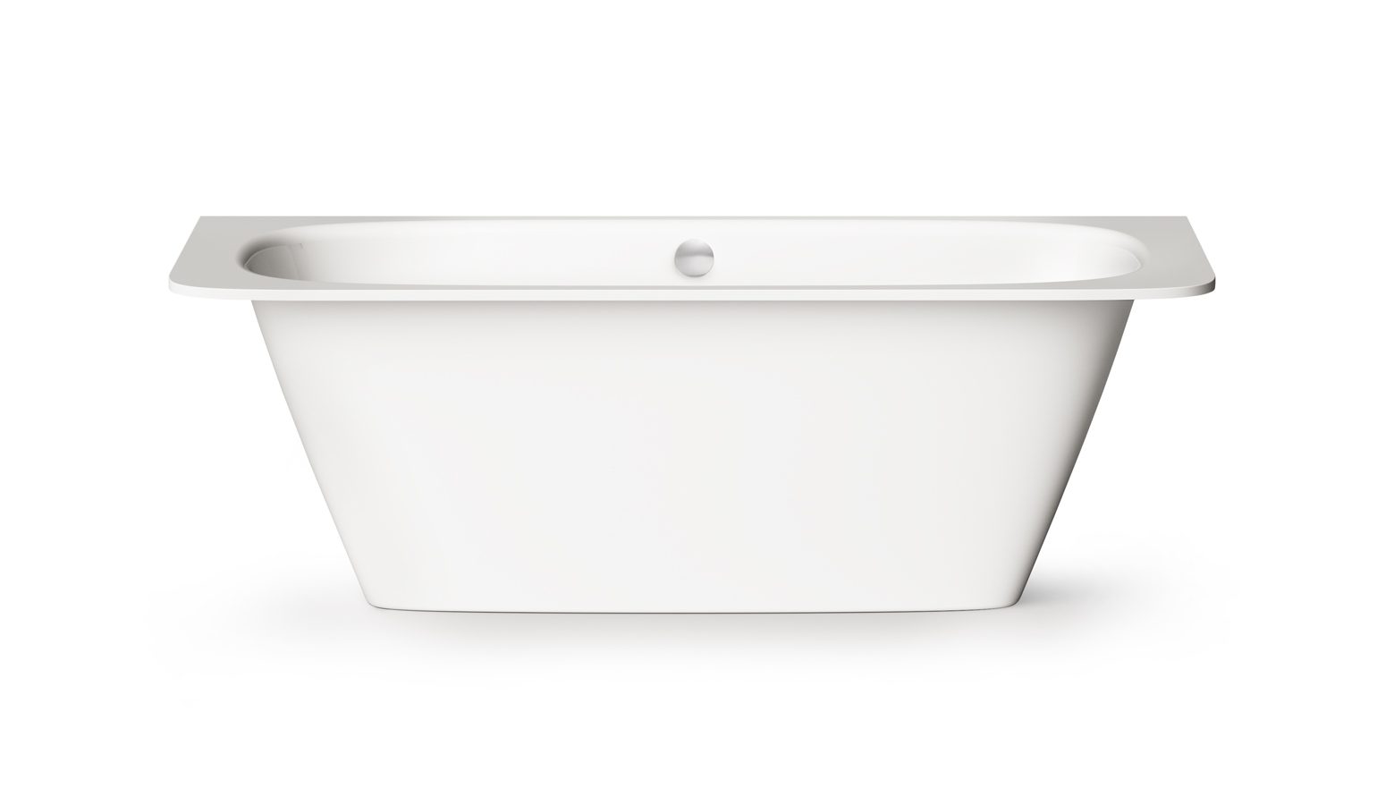 PAA SMART 180 AD Einbau-Badewanne aus Mineralguss 180x75 cm, abgerundete Ecken A und D, glänzend