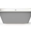 Bath Perla design images on white background PAA SMART 180 D Einbau-Badewanne aus Mineralguss 180x75 cm, abgerundete Ecke D, glänzend – 6