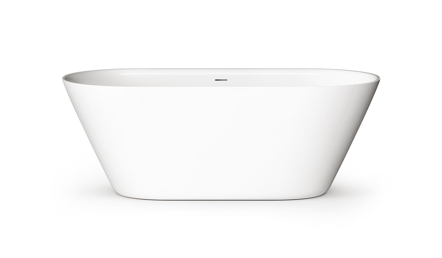 Freistehende Badewanne PAA STORIA 167x72,5 cm, Mineralguss