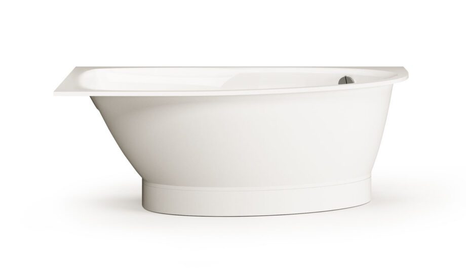 Nurgavann PAA TRE 170 D 170×100 cm, parempoolne, läikiv kivimass Eckbadewanne PAA TRE 170 D 170x100 cm, rechts, Mineralguss