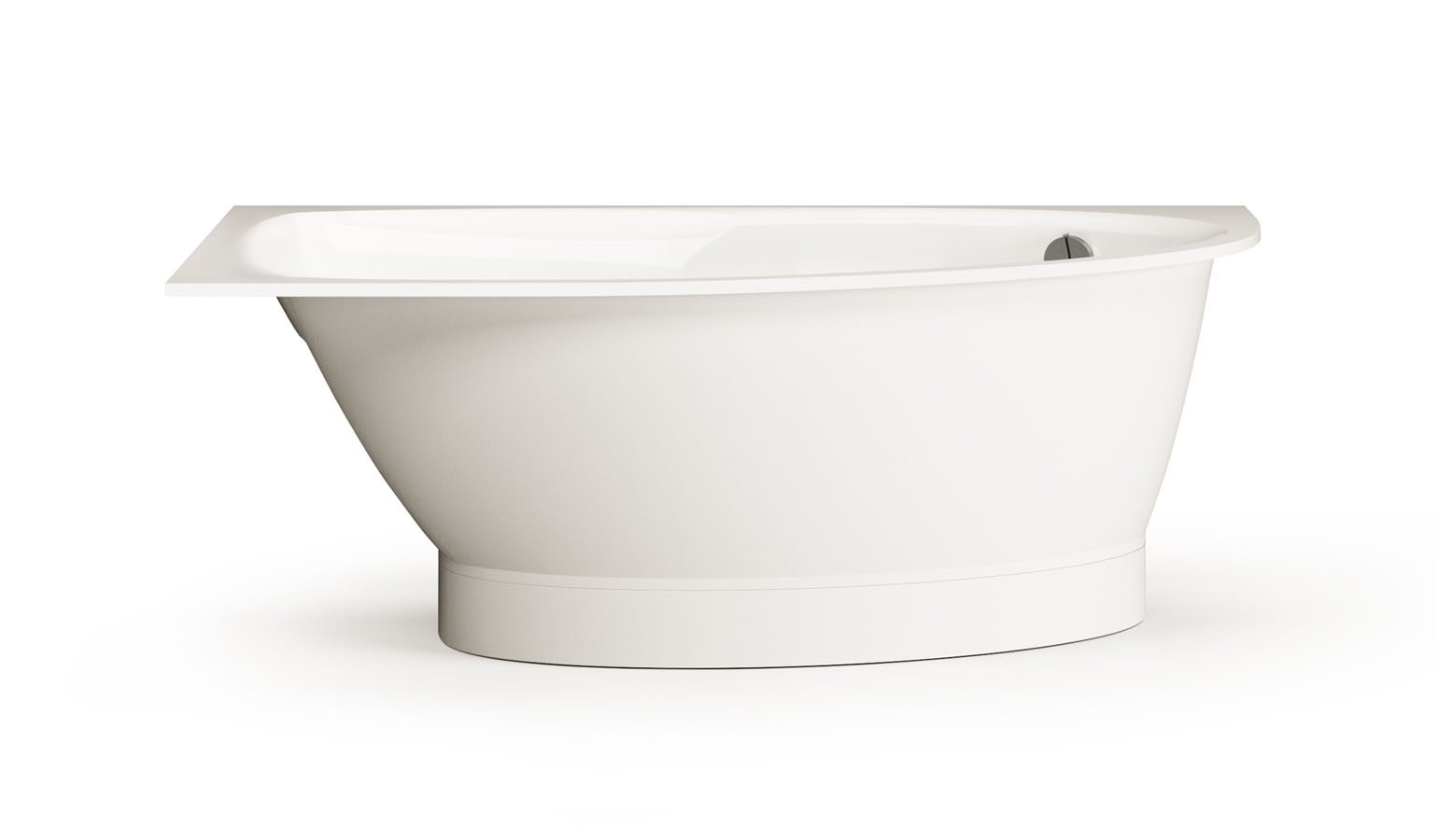 Eckbadewanne PAA TRE 170 D 170x100 cm, rechts, Mineralguss