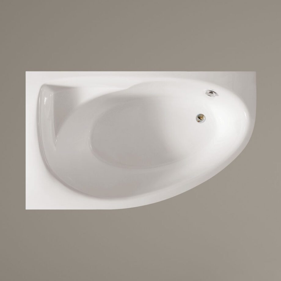 Nurgavann PAA TRE 170 D 170×100 cm, parempoolne, läikiv kivimass 4 Eckbadewanne PAA TRE 170 D 170x100 cm, rechts, Mineralguss – 4