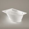 Nurgavann PAA TRE 170 D 170×100 cm, parempoolne, läikiv kivimass 5 Eckbadewanne PAA TRE 170 D 170x100 cm, rechts, Mineralguss – 5