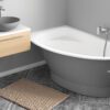 Nurgavann PAA TRE 170 D 170×100 cm, parempoolne, läikiv kivimass 2 Eckbadewanne PAA TRE 170 D 170x100 cm, rechts, Mineralguss – 2