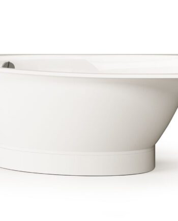 PAA TRE 150 A Eckbadewanne aus Mineralguss 150x100 cm, links, glänzend