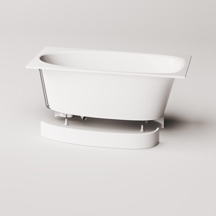 Sisseehitatav kivivann PAA UNO 150 150×75 cm, läikiv kivimass 8 Einbau-Badewanne PAA UNO 150 150x75 cm, Mineralguss – 7