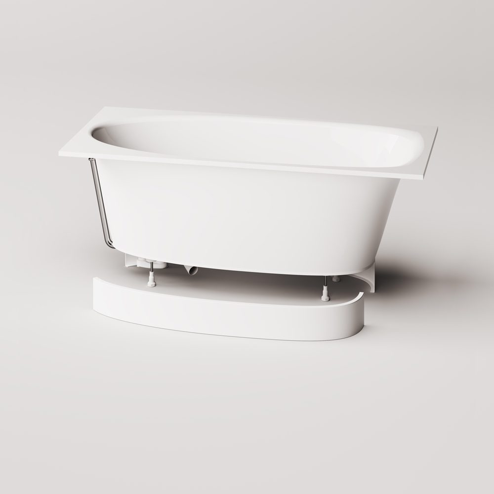 Einbau-Badewanne PAA UNO 150 150x75 cm, Mineralguss – 7