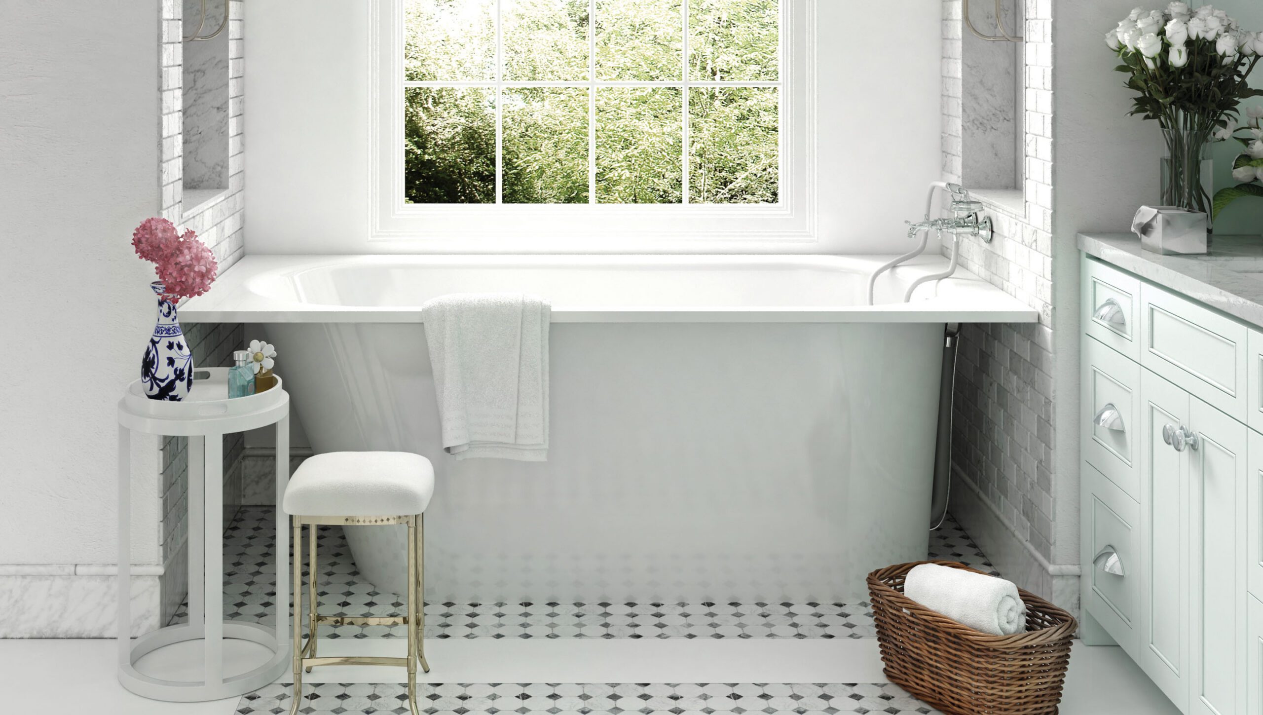 Einbau-Badewanne PAA VARIO M 160x75 cm, Mineralguss – 5