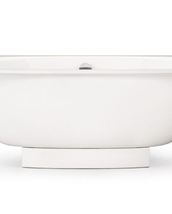 PAA VERSO AD Einbau-Badewanne aus Mineralguss 170x75 cm, abgerundete Ecken A und D, glänzend