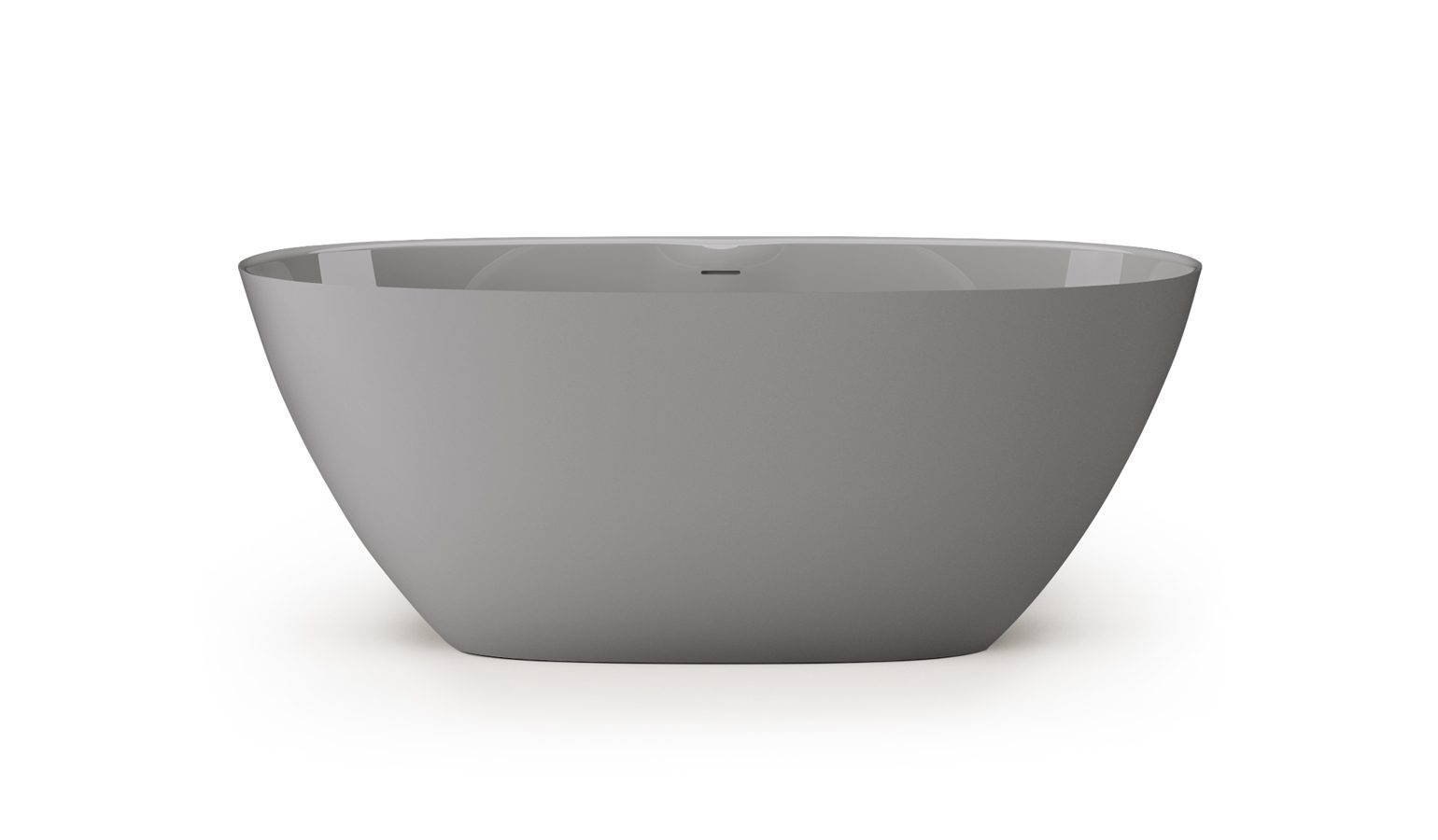 PAA PERLA 160 freistehende Badewanne aus Mineralguss 160x75 cm, glänzend – 5