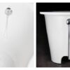 Sisseehitatav kivivann PAA VARIO M A 158×75 cm, ümar nurk A, läikiv kivimass 9 PAA VARIO L C Einbau-Badewanne aus Mineralguss 168x75 cm, abgerundete Ecke C, glänzend – 9