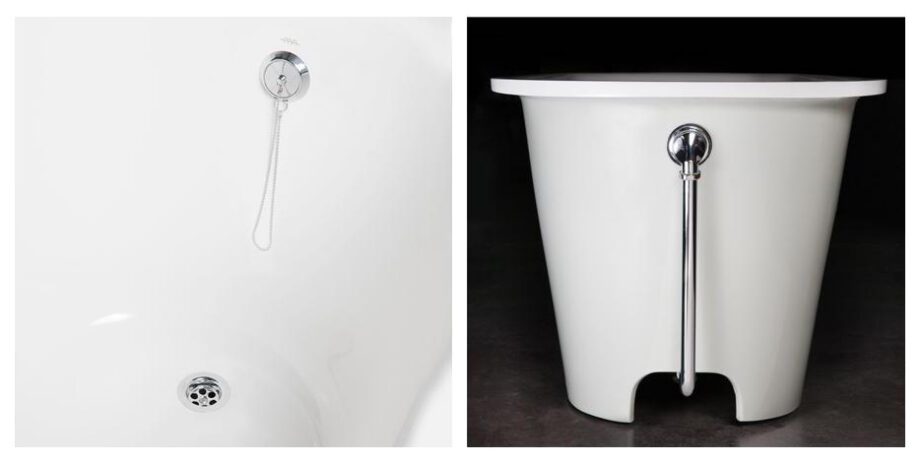 Sisseehitatav kivivann PAA VARIO M A 158×75 cm, ümar nurk A, läikiv kivimass 9 PAA VARIO L C Einbau-Badewanne aus Mineralguss 168x75 cm, abgerundete Ecke C, glänzend – 9
