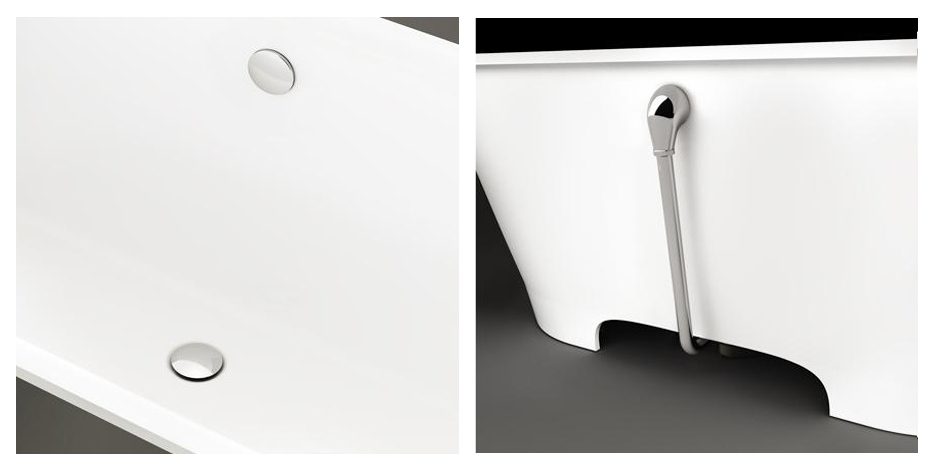 Einbau-Badewanne PAA VARIO XL A 180x80 cm, Mineralguss – 10