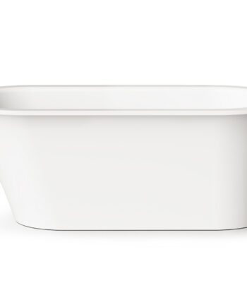 PAA VARIO L ABCD freistehende Badewanne aus Mineralguss 166x75 cm, alle Ecken abgerundet, glänzend