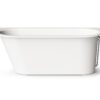 Sisseehitatav kivivann PAA VARIO L AD 166×75 cm, ümarad nurgad A ja D, läikiv kivimass PAA VARIO L AD Einbau-Badewanne aus Mineralguss 166x75 cm, abgerundete Ecken A und D, glänzend
