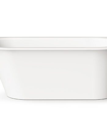 PAA VARIO L AD Einbau-Badewanne aus Mineralguss 166x75 cm, abgerundete Ecken A und D, glänzend