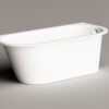 Sisseehitatav kivivann PAA VARIO L AD 166×75 cm, ümarad nurgad A ja D, läikiv kivimass 10 PAA VARIO L AD Einbau-Badewanne aus Mineralguss 166x75 cm, abgerundete Ecken A und D, glänzend – 10