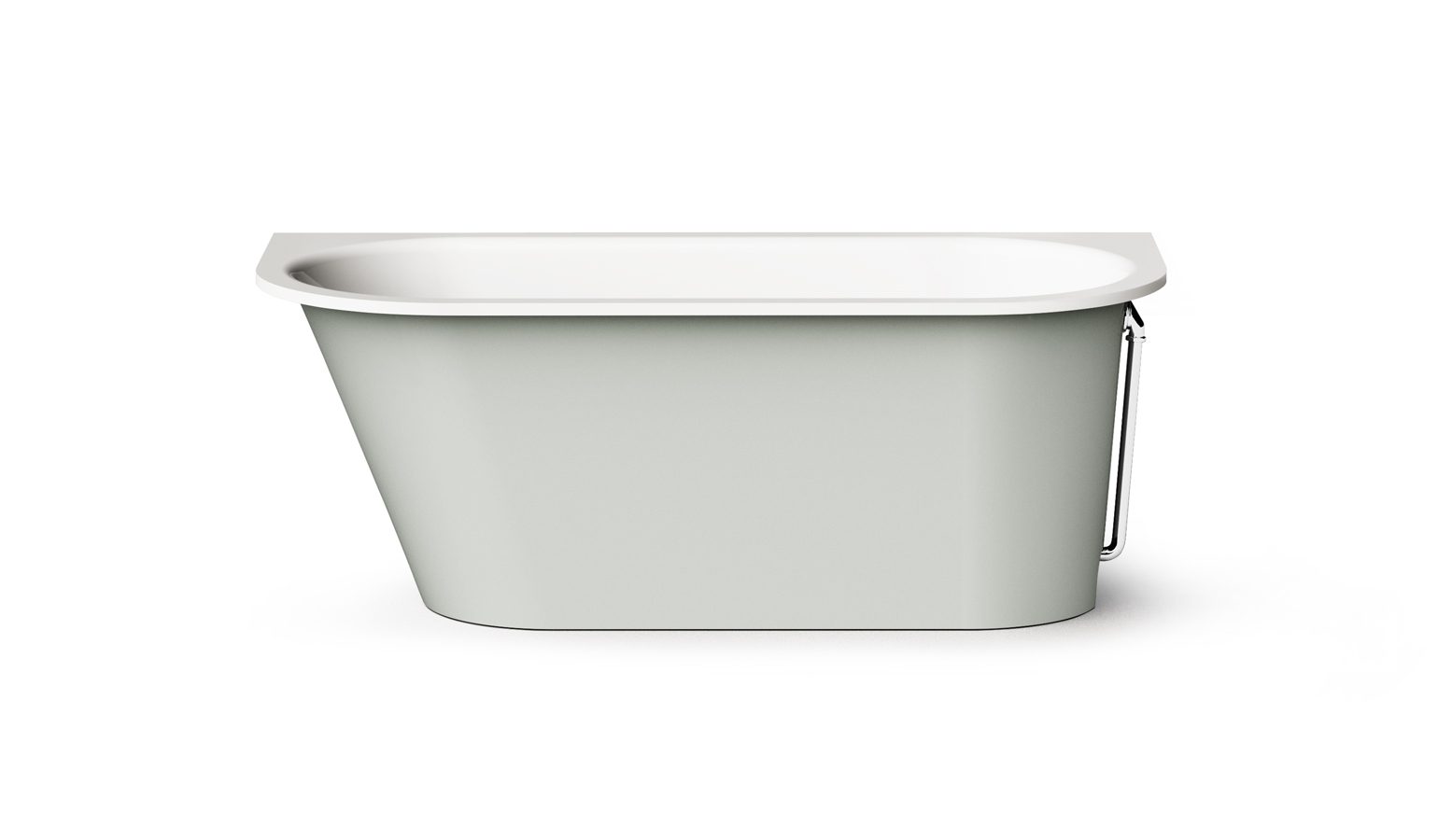 PAA VARIO L AD Einbau-Badewanne aus Mineralguss 166x75 cm, abgerundete Ecken A und D, glänzend – 6