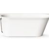 Sisseehitatav kivivann PAA VARIO L BC 166×75 cm, ümarad nurgad B ja C, läikiv kivimass Einbau-Badewanne PAA VARIO L BC 166x75 cm, Mineralguss