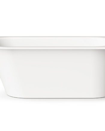 PAA VARIO L A Einbau-Badewanne aus Mineralguss 168x75 cm, abgerundete Ecke A, glänzend
