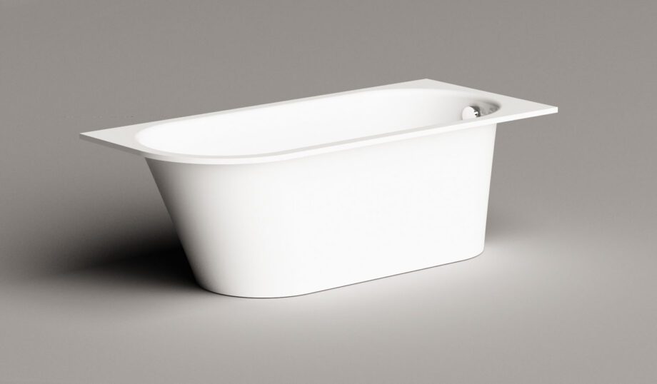 Sisseehitatav kivivann PAA VARIO L A 168×75 cm, ümar nurk A, läikiv kivimass 10 Einbau-Badewanne PAA VARIO L A 168x75 cm, Mineralguss – 10