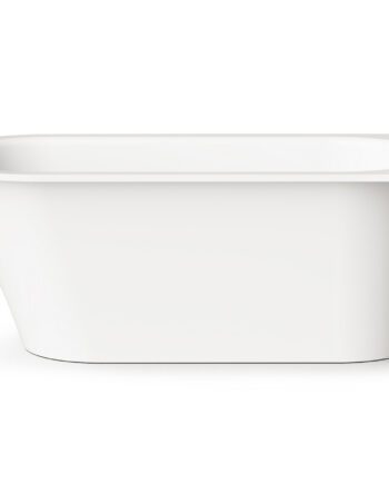 PAA VARIO L AB Einbau-Badewanne aus Mineralguss 168x75 cm, abgerundete Ecken A und B, glänzend