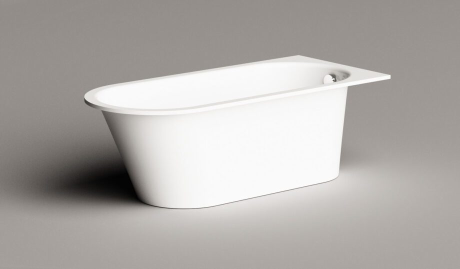Sisseehitatav kivivann PAA VARIO M AB 158×75 cm, ümarad nurgad A ja B, läikiv kivimass 10 Einbau-Badewanne PAA VARIO L AB 168x75 cm, Mineralguss – 10