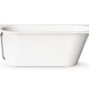 Sisseehitatav kivivann PAA VARIO L C 168×75 cm, ümar nurk C, läikiv kivimass PAA VARIO L C Einbau-Badewanne aus Mineralguss 168x75 cm, abgerundete Ecke C, glänzend