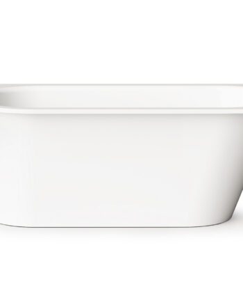 PAA VARIO L C Einbau-Badewanne aus Mineralguss 168x75 cm, abgerundete Ecke C, glänzend