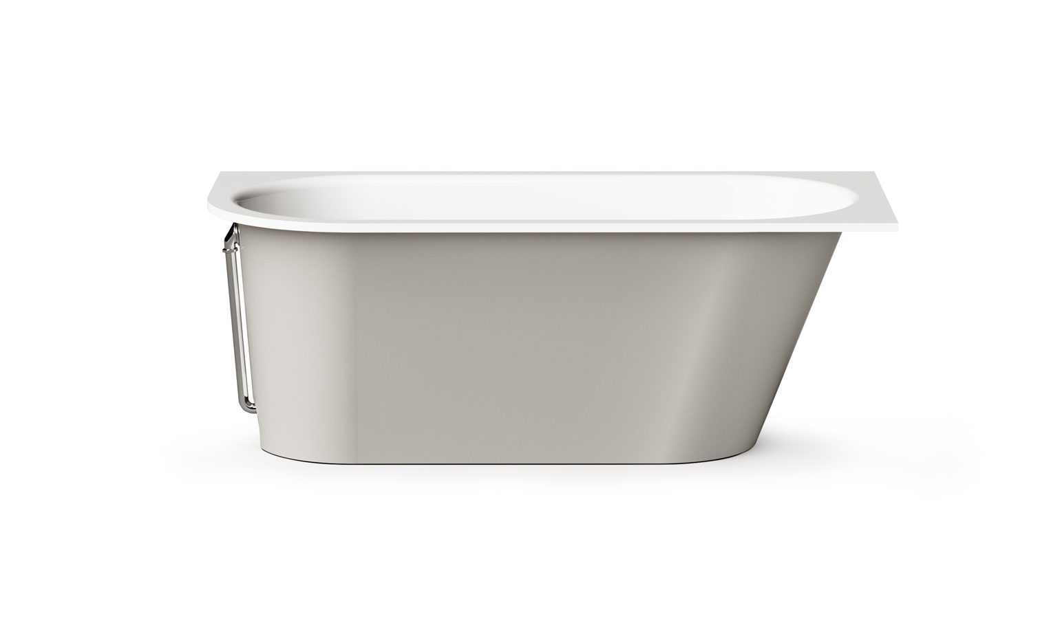 PAA VARIO L C Einbau-Badewanne aus Mineralguss 168x75 cm, abgerundete Ecke C, glänzend – 5