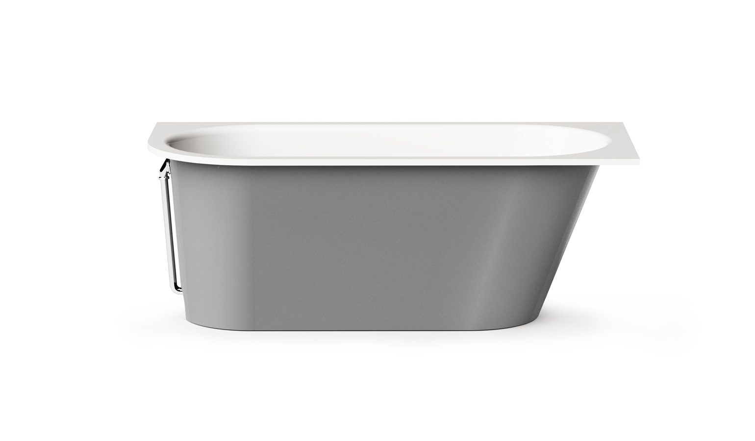 PAA VARIO L C Einbau-Badewanne aus Mineralguss 168x75 cm, abgerundete Ecke C, glänzend – 7