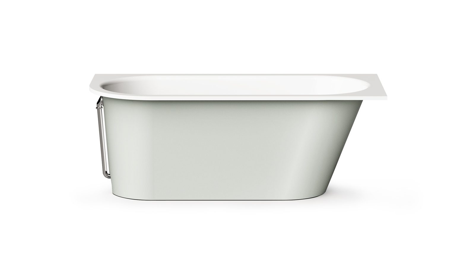 PAA VARIO L C Einbau-Badewanne aus Mineralguss 168x75 cm, abgerundete Ecke C, glänzend – 6