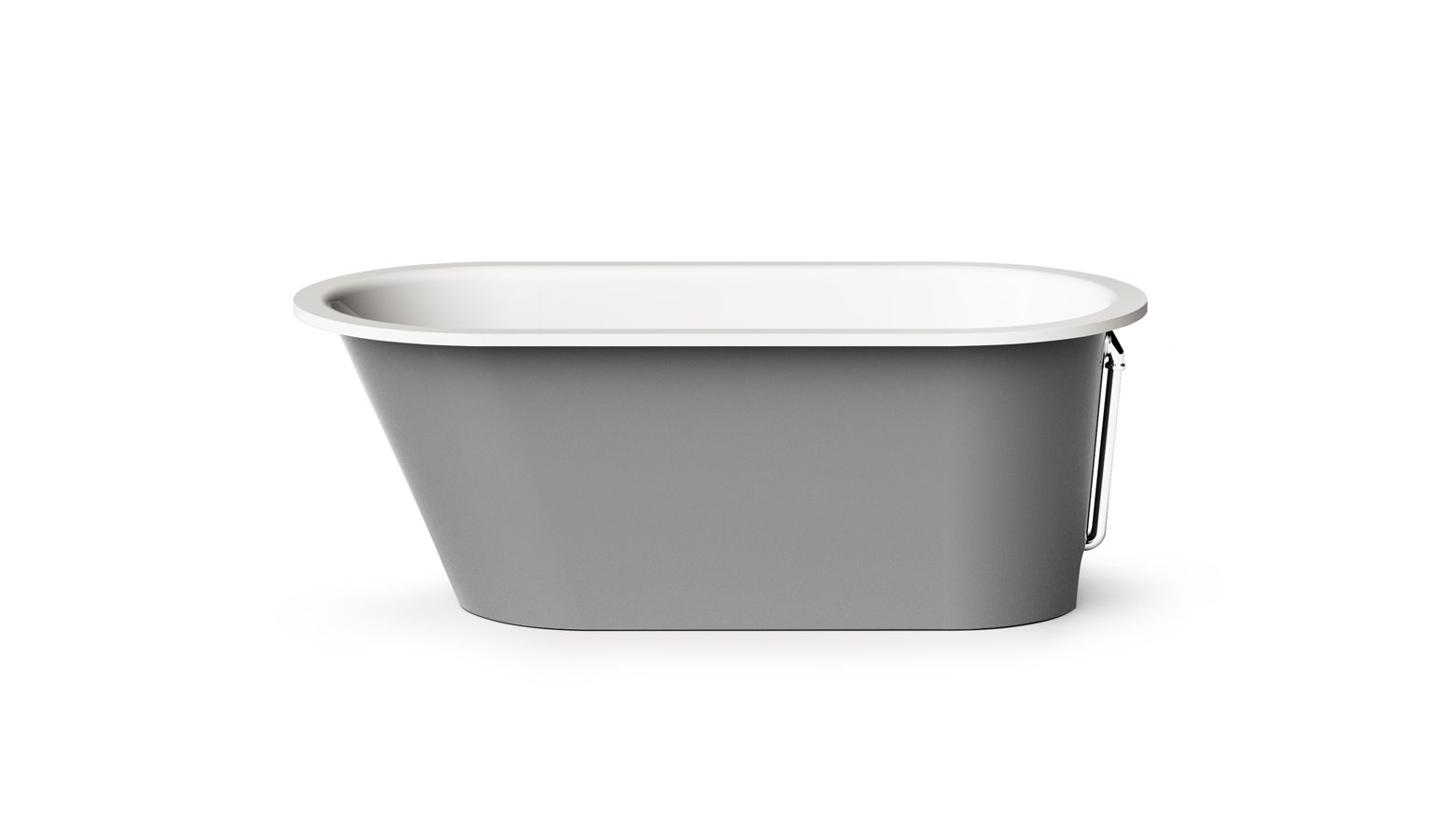 PAA VARIO M ABCD freistehende Badewanne aus Mineralguss 156x75 cm, alle Ecken abgerundet, glänzend – 7