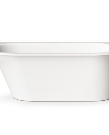 PAA VARIO M AD Einbau-Badewanne aus Mineralguss 156x75 cm, abgerundete Ecken A und D, glänzend