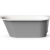 Sisseehitatav kivivann PAA VARIO M AD 156×75 cm, ümarad nurgad A ja D, läikiv kivimass 7 Einbau-Badewanne PAA VARIO M AD 156x75 cm, Mineralguss – 7