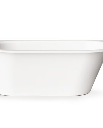 PAA VARIO M BC Einbau-Badewanne aus Mineralguss 156x75 cm, abgerundete Ecken B und C, glänzend