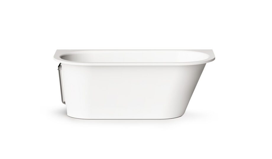 Sisseehitatav kivivann PAA VARIO M BC 156×75 cm, ümarad nurgad B ja C, läikiv kivimass PAA VARIO M BC Einbau-Badewanne aus Mineralguss 156x75 cm, abgerundete Ecken B und C, glänzend