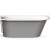 Sisseehitatav kivivann PAA VARIO M BC 156×75 cm, ümarad nurgad B ja C, läikiv kivimass 7 PAA VARIO M BC Einbau-Badewanne aus Mineralguss 156x75 cm, abgerundete Ecken B und C, glänzend – 7