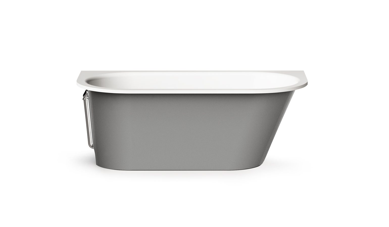 PAA VARIO M BC Einbau-Badewanne aus Mineralguss 156x75 cm, abgerundete Ecken B und C, glänzend – 7