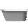Sisseehitatav kivivann PAA VARIO M A 158×75 cm, ümar nurk A, läikiv kivimass 7 Einbau-Badewanne PAA VARIO M A 158x75 cm, Mineralguss – 7